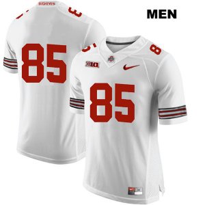 Men's NCAA Ohio State Buckeyes L'Christian Smith #85 College Stitched No Name Authentic Nike White Football Jersey LQ20A40AM